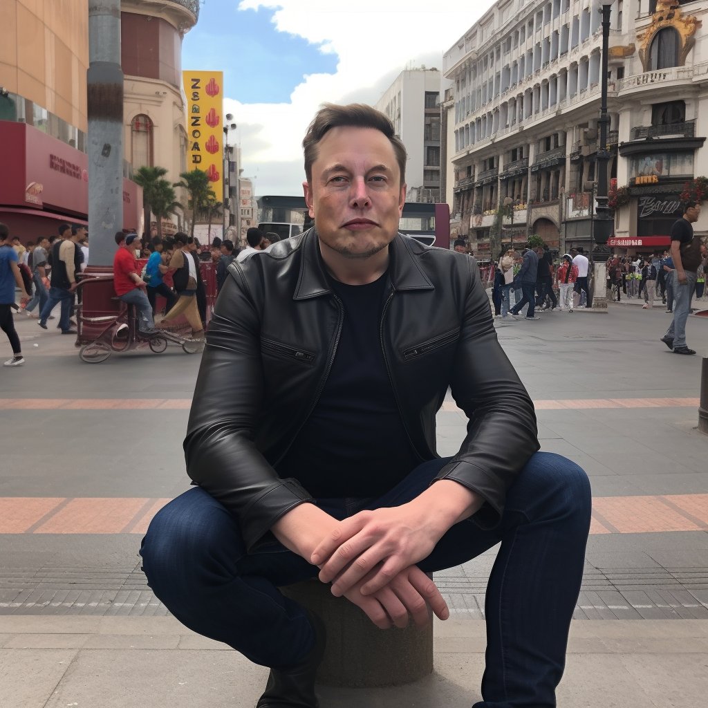 Imagen falsa de Elon Musk