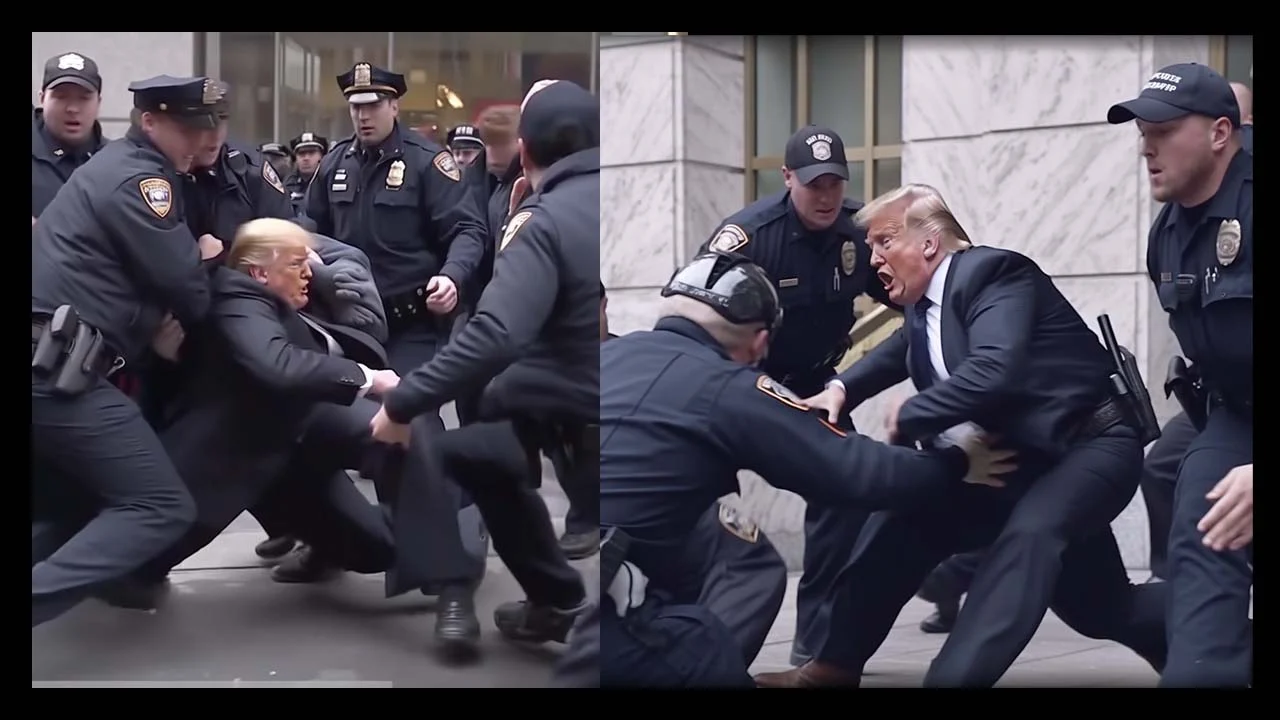 Imagenes de Donal Trump creadas con IA