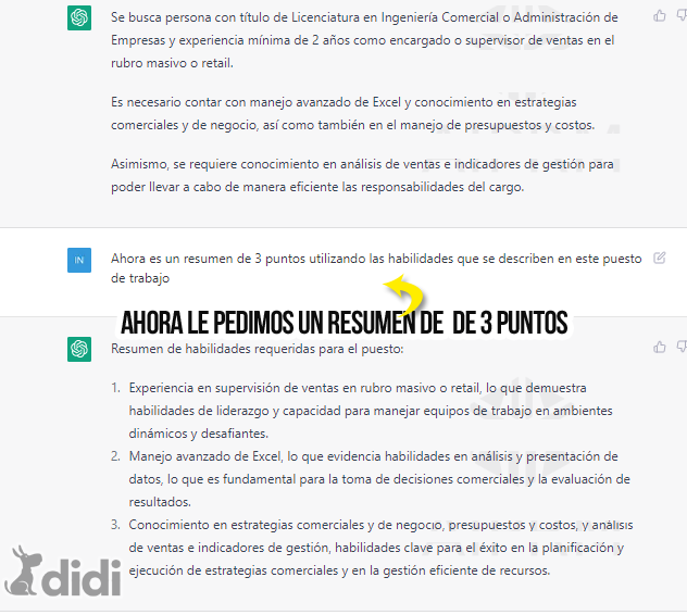 Usa chatGPT para encontrar trabajo en LinkedIN